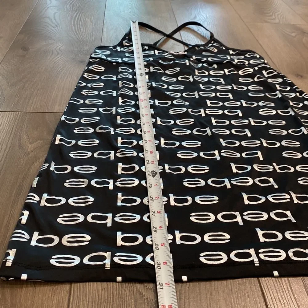 Bebe black and silver lingerie slip size medium - Picture 11 of 12